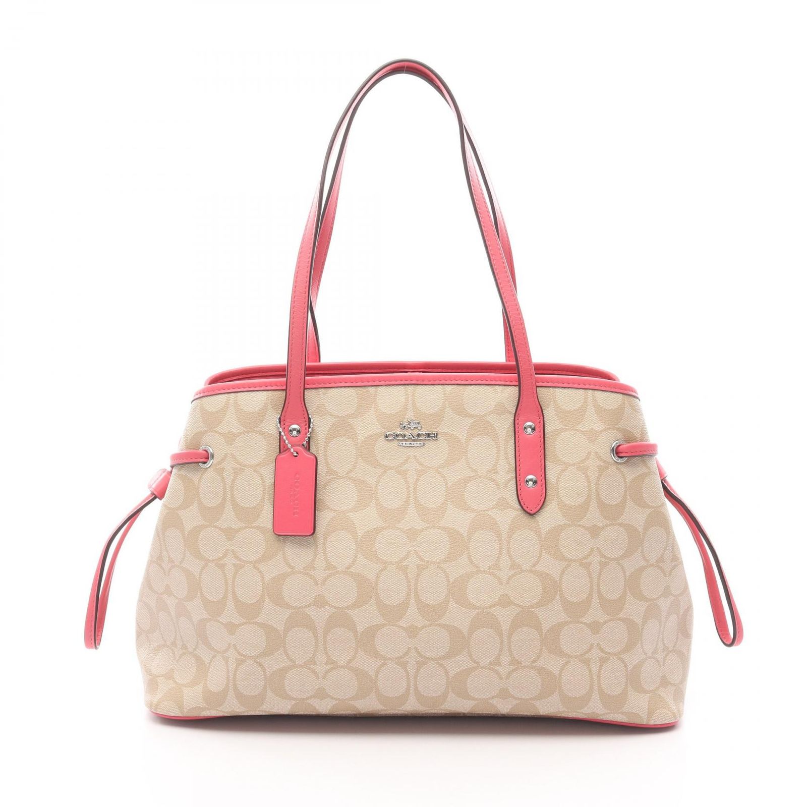 コーチ COACH トートバッグ シグネチャー ドローストリング キャリー 