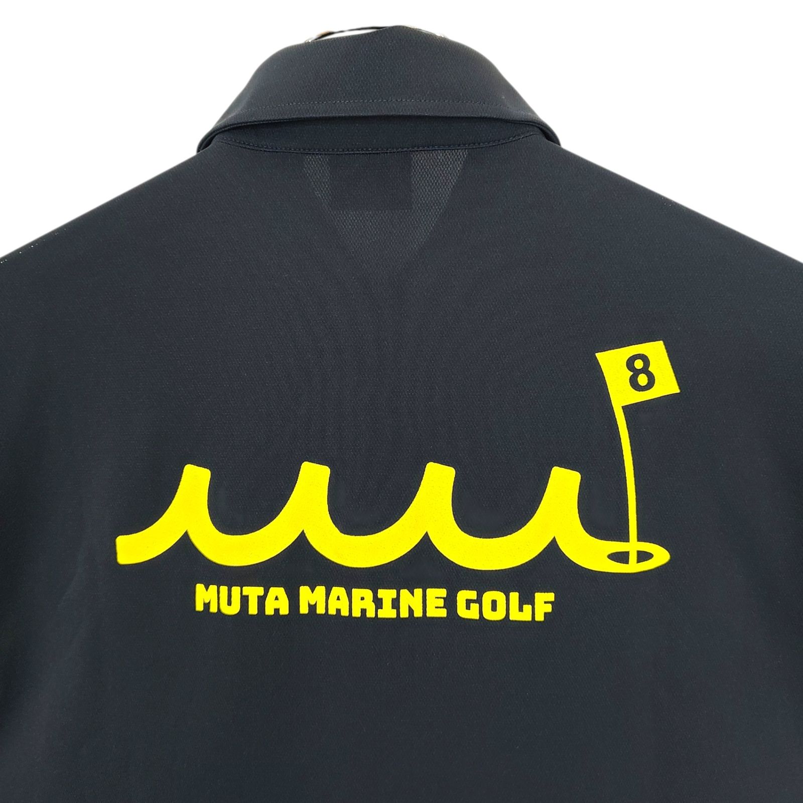 新品 ムータマリンゴルフ ポロシャツ ベージュ 背中ロゴ ゴルフ