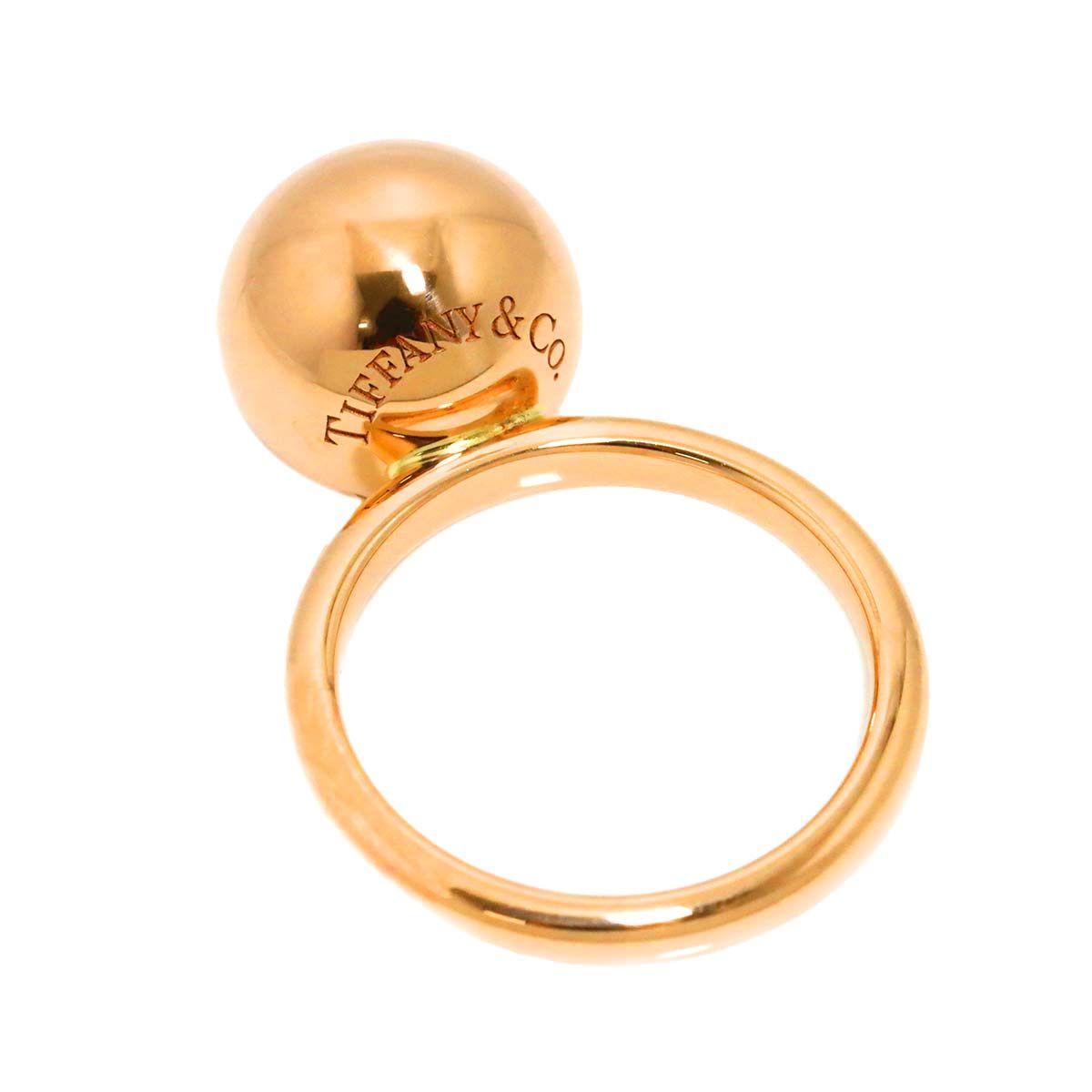 ティファニー TIFFANY&CO. ハードウェア ボール 11.5号 リング K18 PG  