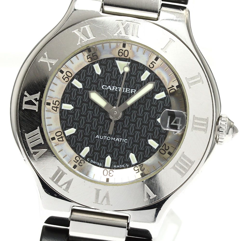 カルティエ　マスト21 ジャンク品 ベルトジャンクカルティエ CARTIER W10147U2 マスト21