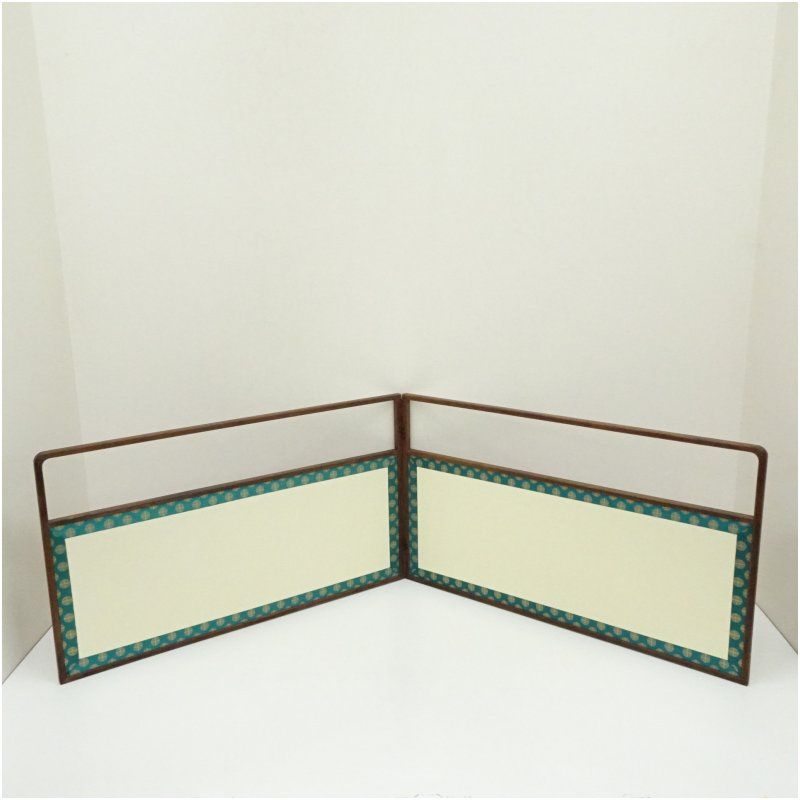 唐松丸紋 網代風炉先屏風 茶道具 おしゃれ パーテーション ついたて 和風 間仕切り 茶道 アンティーク インテリア レトロ 1月 11月 秋