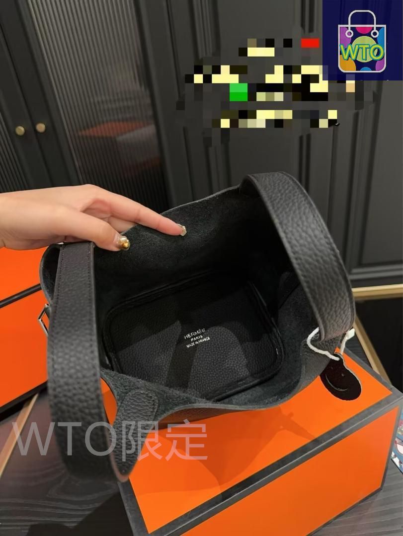 ブラック レディース ハンドバッグ ピコタン18cm シルバー金具-WT0輸入 STEELWINDOWSANDDOORS_COM