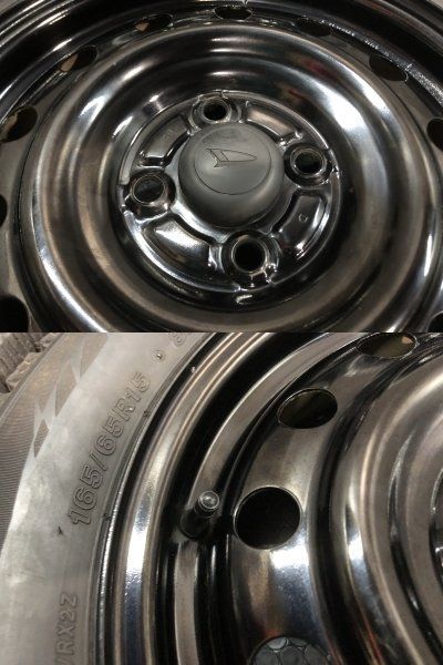 スタッドレスつきダイハツ純正ホイール　165/65R15 BS BLIZZAK VRX2 165/65R15】スタッドレス【ダイハツ タフト