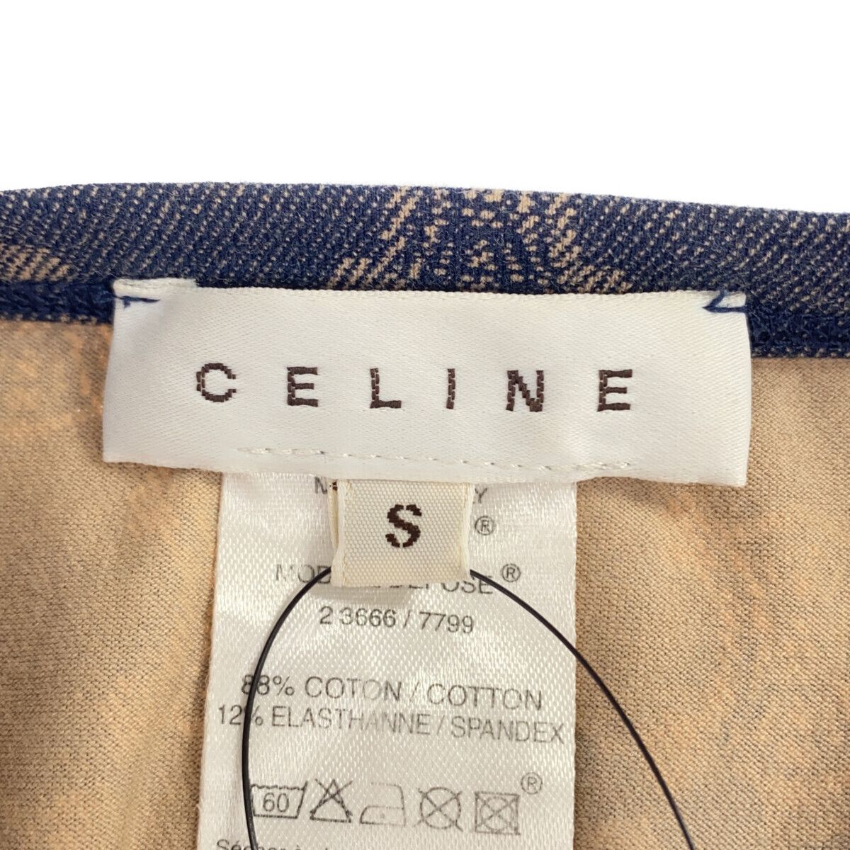 CELINE セリーヌ マカダム柄 タンクトップ レディース ブランド トップス 2 3666/7799 グレー系 イタリア製 - メルカリ