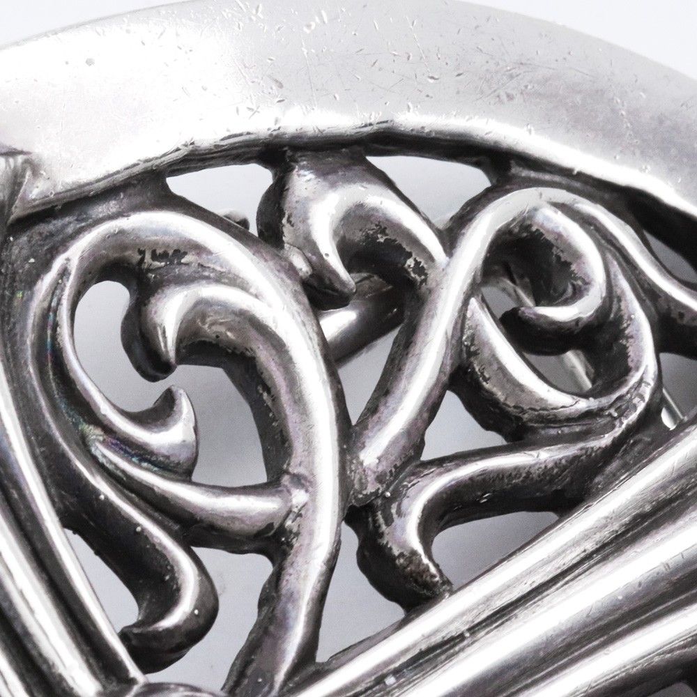 CHROME HEARTS ラージクラシックオーバルクロスバックル シルバー
