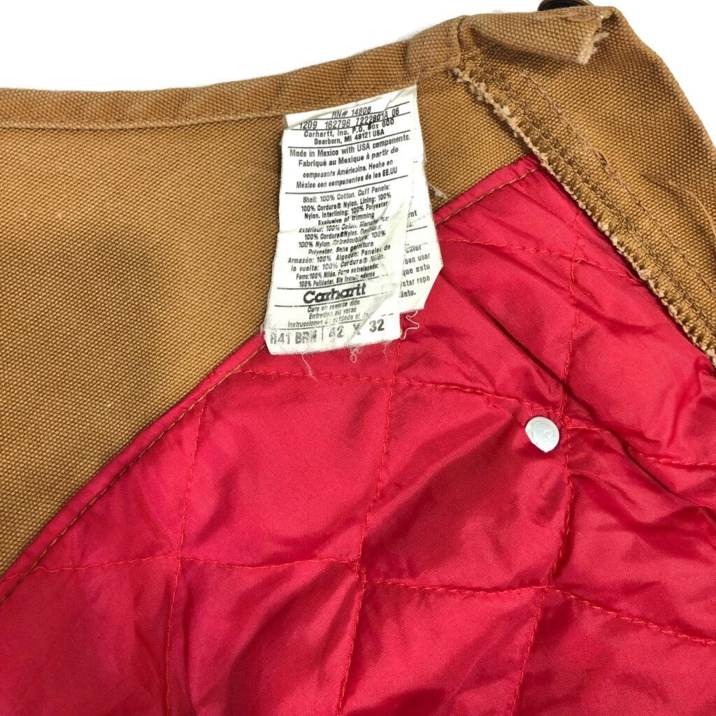 70年代　Carhartt/カーハート　ブラウン ダブルニーオーバーオール o1400-2.jpg
