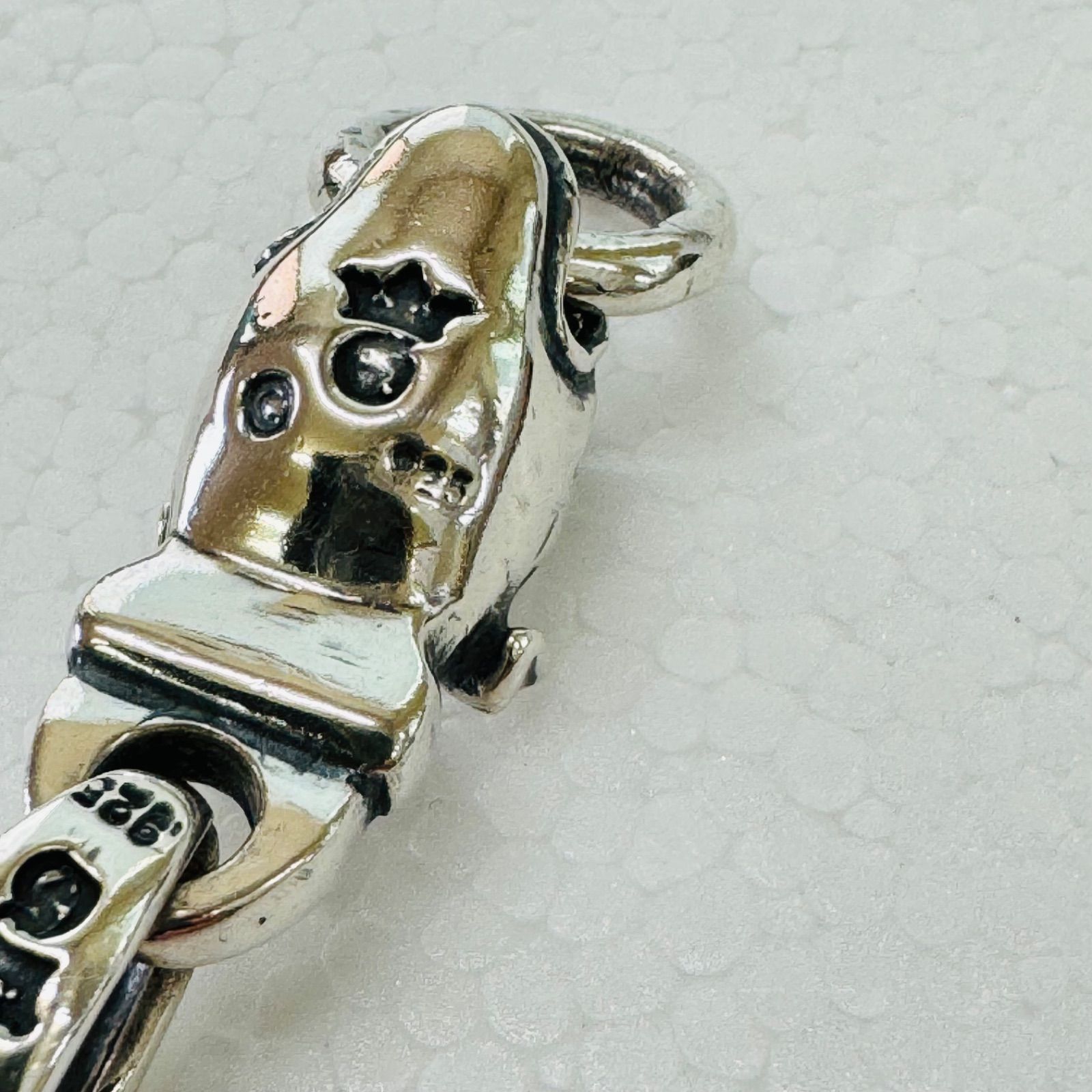 ペンダントトップ シルバー925 ブルドッグ ドアノッカー