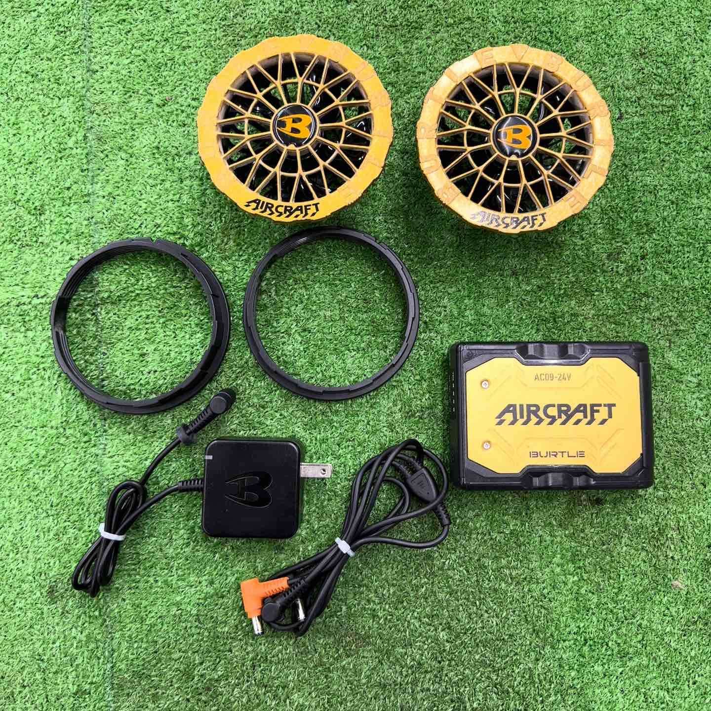 品 バートル 24V 空調服 ファン バッテリ セット AC09-72-F AC09-2 メタリックゴールド 桶川店