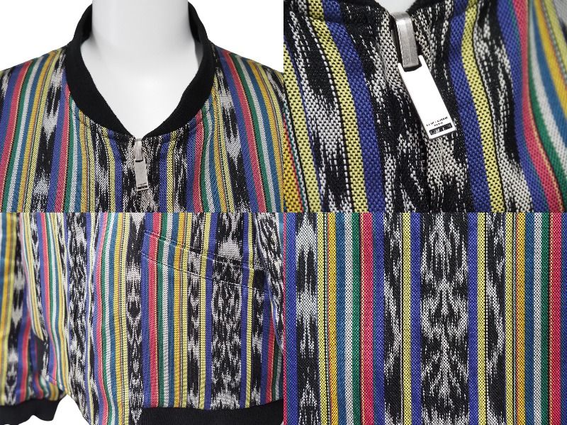 SAINT LAURENT サンローラン ブルゾン リバーシブル マルチカラー