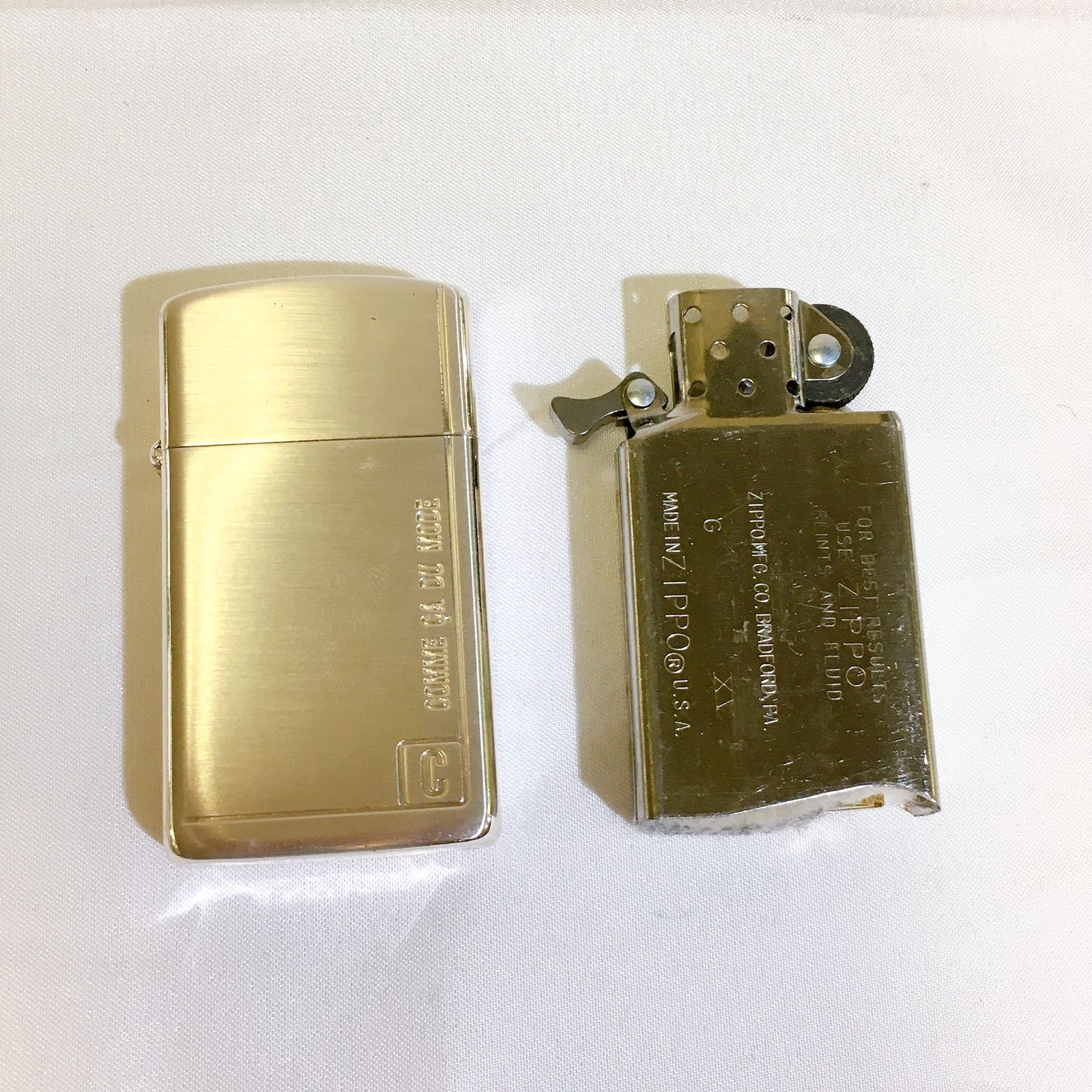 未使用品】 COMME CA DU MODE slim ZIPPO コムサデモード ジッポ 