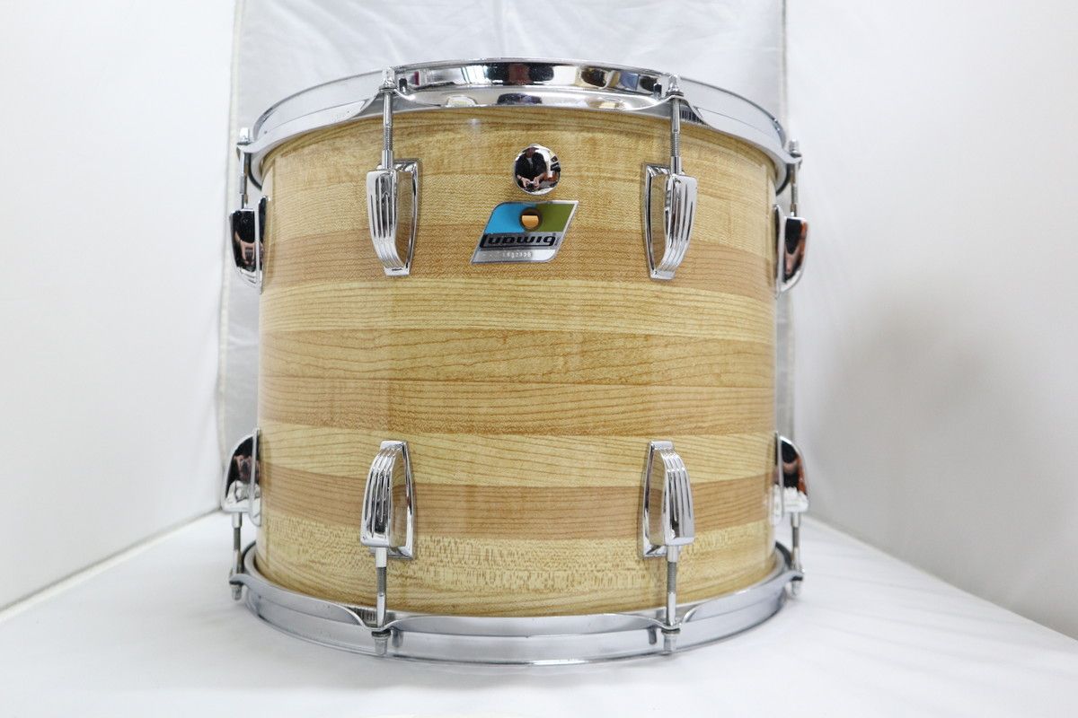 Vintage 70s Ludwig B|Oバッジ 15x12TT単品 ButcherBlockCortex ケース付き