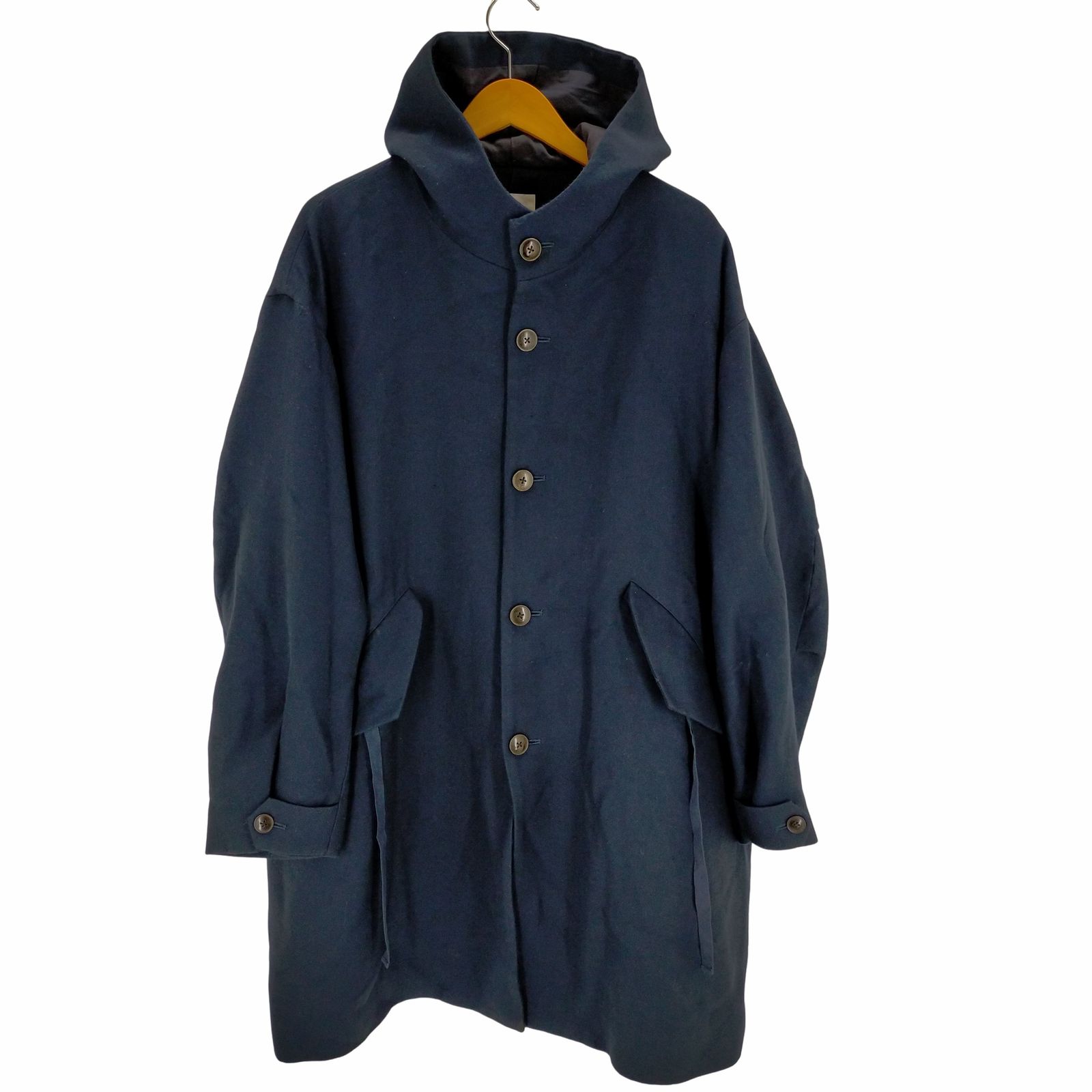 ALLEGE(アレッジ) HOODED COAT -BLACK- - アウター