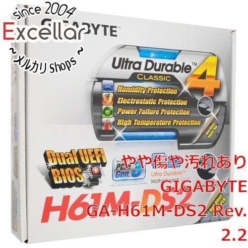 bn 7 GIGABYTE MicroATXマザーボード GA-H61M-DS2 Rev.2.0 元箱あり