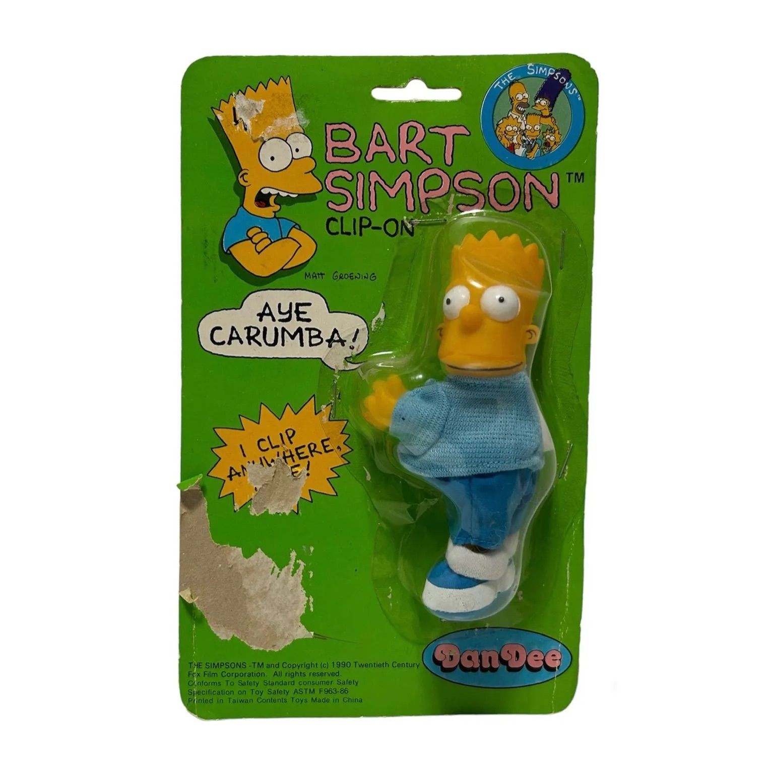 ヴィンテージ The Simpsons クリップ人形 フィギュア ザ・シンプソンズ 