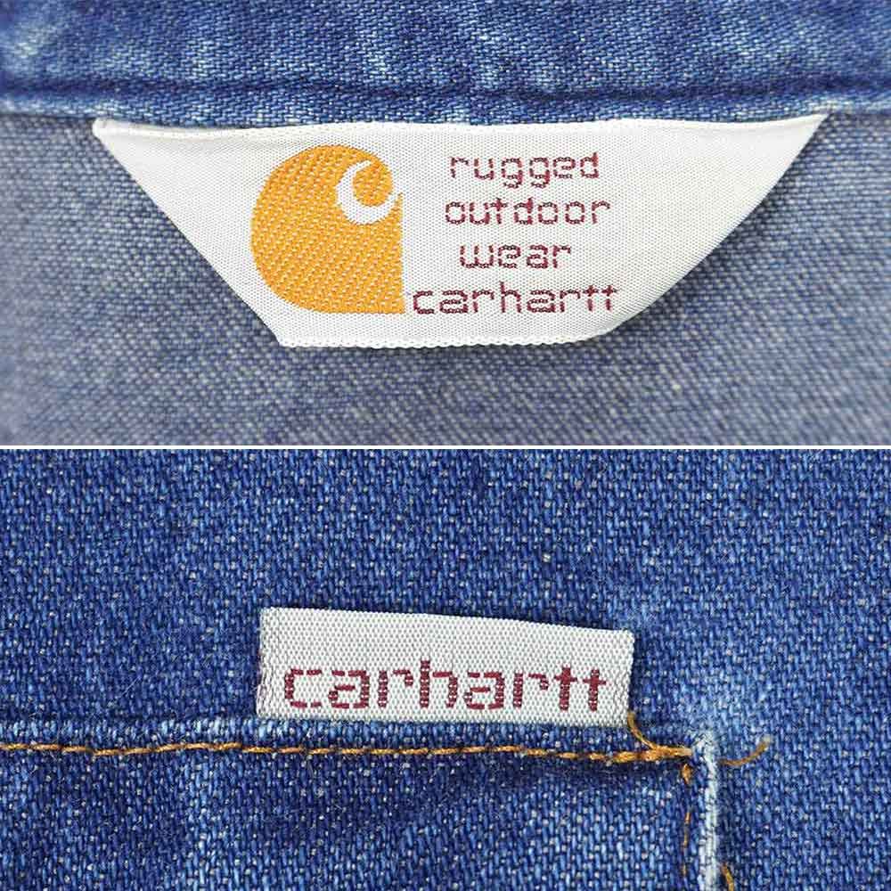 カーハート Carhartt 90s 90年代 デニムウエスタンシャツ ワーク 旧 