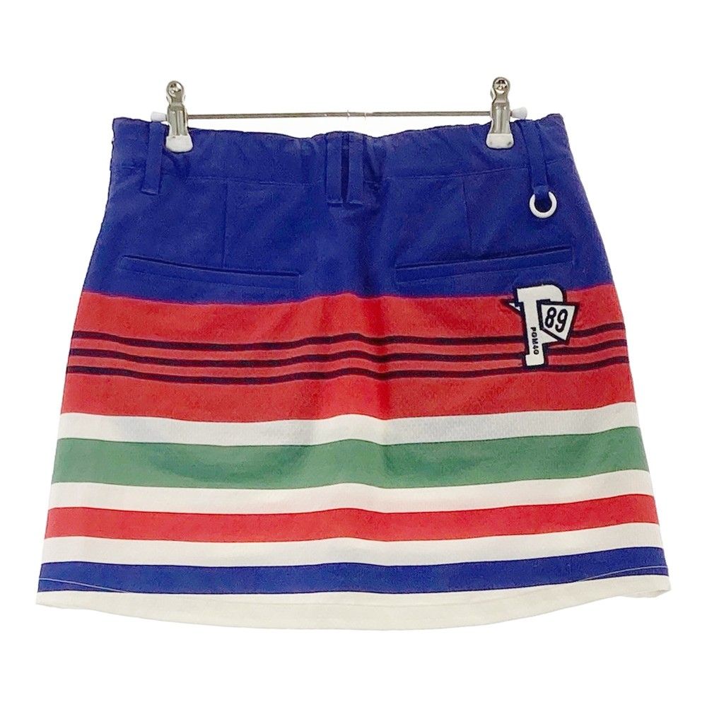 【新品】PEARLY GATES パーリーゲイツ スカート ボーダー レッド系 1 [240001161082]ゴルフウェア レディース サイズ：0 PEARLY GATES パーリーゲイツ スカート ボーダー柄 ホワイト