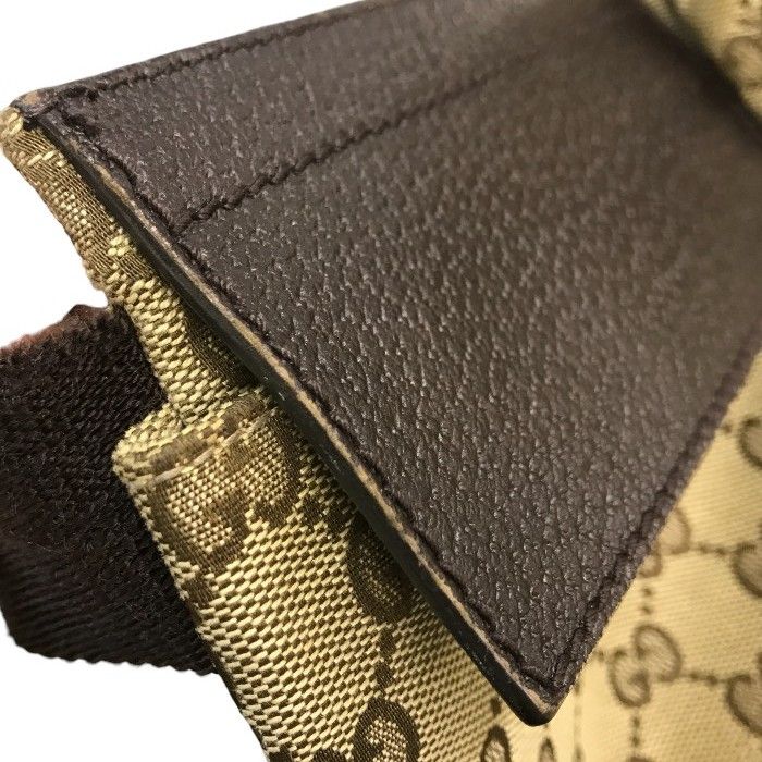GUCCI グッチ ボディバッグ メンズ GGキャンバス/レザー ウエスト
