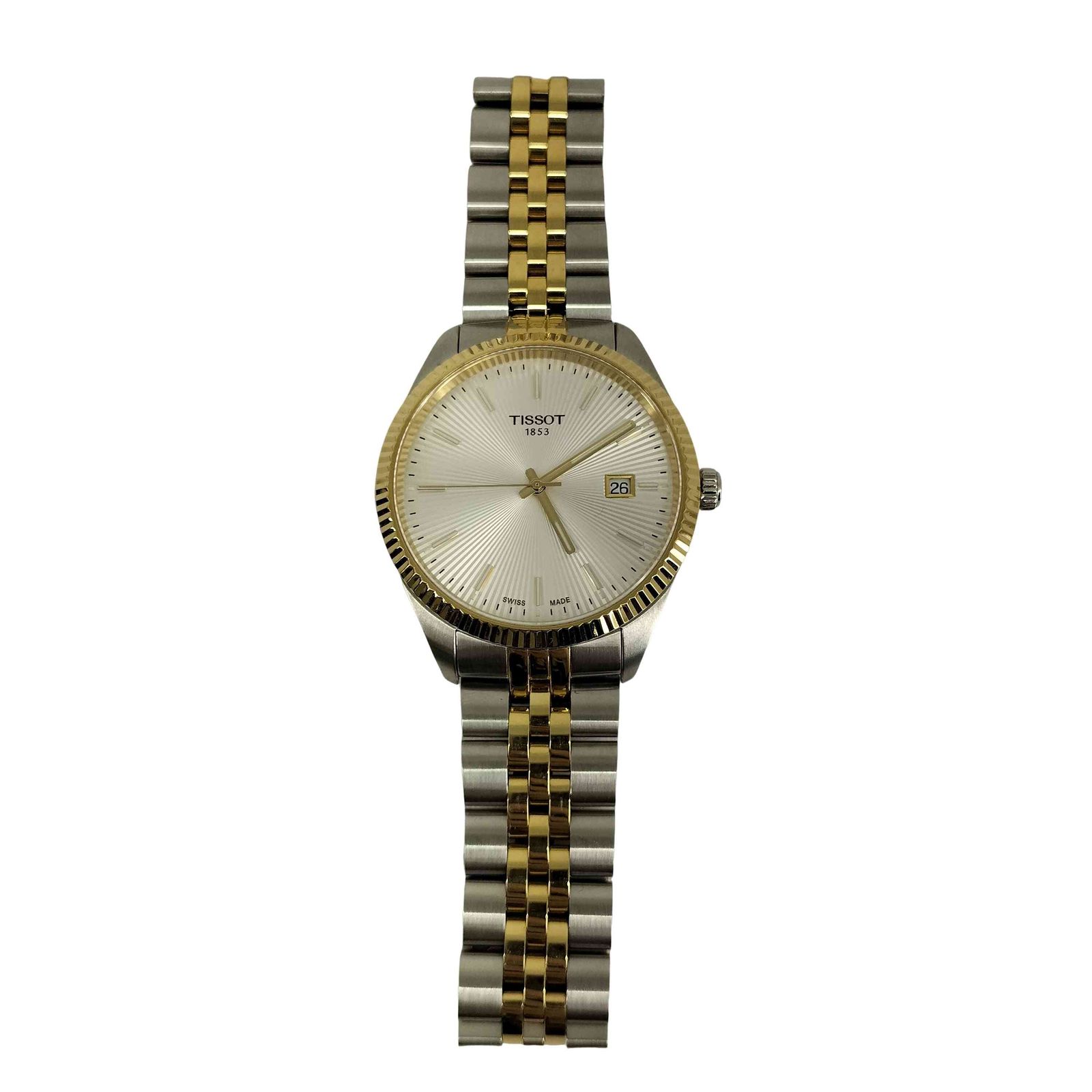 ティソ TISSOT バラード 40mm クォーツ シルバー文字盤 メンズ 表記無 