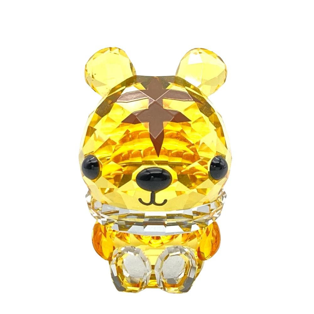 スワロフスキー SWAROVSKI 寅 タイガー Vigorous Tiger オブジェ 置物 5302562 イエロー 干支 十二支 虎