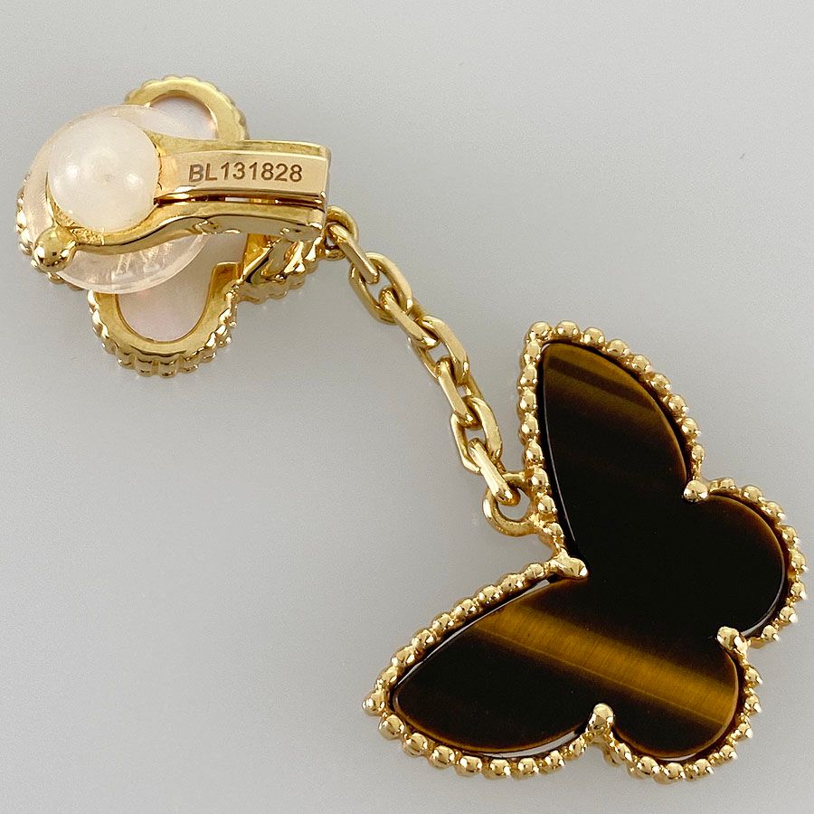 YG タイガーアイ バタフライ ピアス K18 Gorgeous Butterfly ピアス/YG | KTY