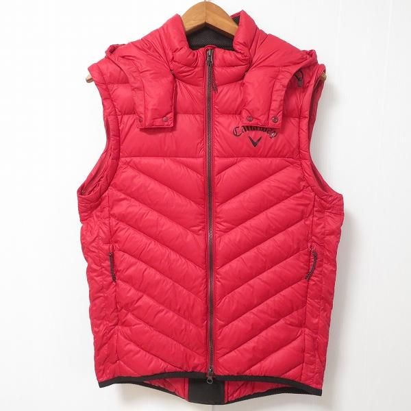 wnc キャロウェイ Callaway Golf ダウンジャケット ダウンベスト M 赤