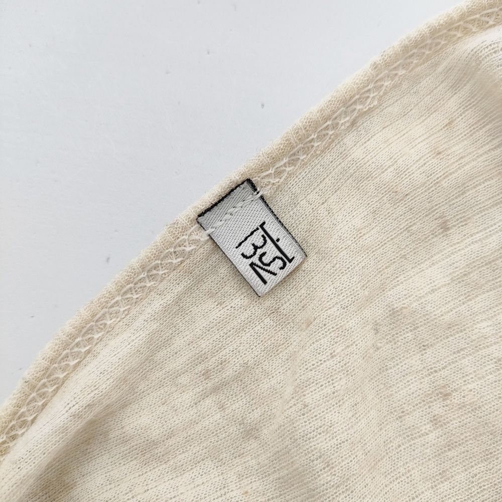 baserange Tav Cardigan バックオープンカーディガン リブニット カーディガン ベージュ レディース ベースレンジ【中古】5-0207M◎ baserange Tav Cardigan バックオープンカーディガン リブニット