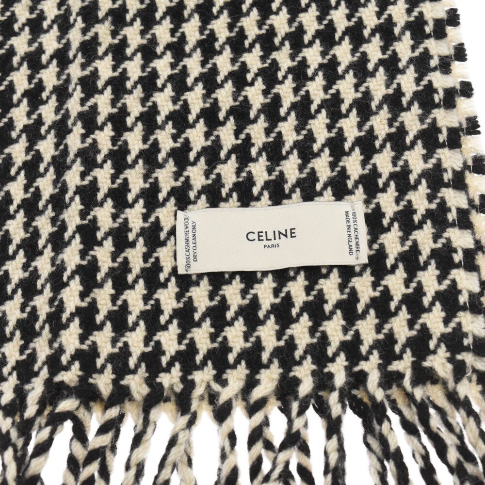 セリーヌ CELINE 千鳥格子スカーフ(マフラー)