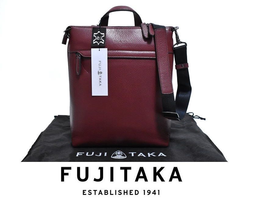定価4万700円】新品 FUJITAKA【イーナ】レザー ショルダーバッグ 
