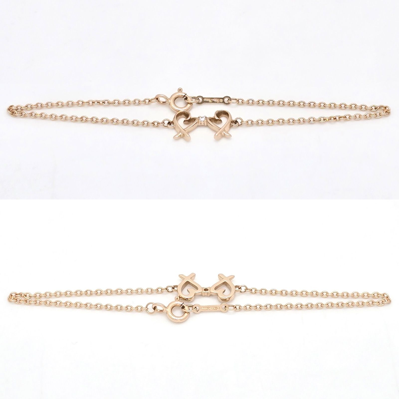 ティファニー　Tiffany & Co. ダブル ラビング ハート ブレスレット ティファニー ダブル ラビング ハート ブレスレット