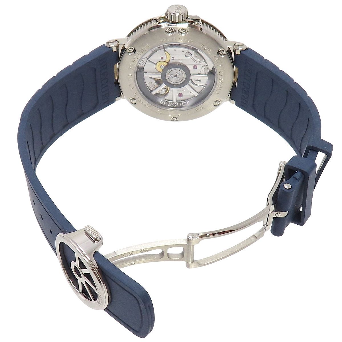 2022年保証書付】ブレゲ マリーン 5517 5517BB/Y2/5ZU WG/ラバー 自動  