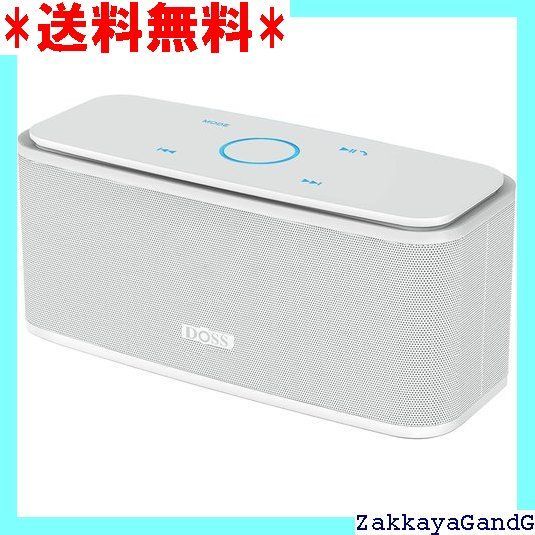 DOSS Soundbox ワイヤレススピーカー Bluetooth5.0搭載 12Wパワフルなサウンド 20時間再生 IPX5防水 タッチコントロール TFカード|Aux入力対応 マイク内蔵 お風呂 車用 ホワイト 8