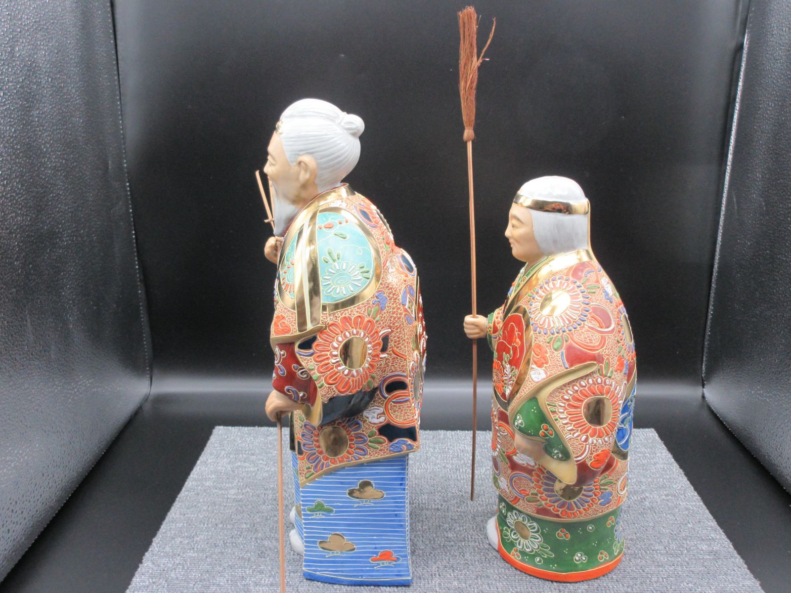 九谷焼 八幡窯 高砂人形 縁起物 - メルカリ
