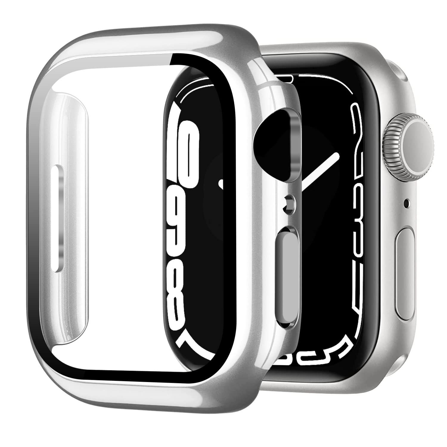 Apple Watch 用 ケース ブラックとシルバー 41mm