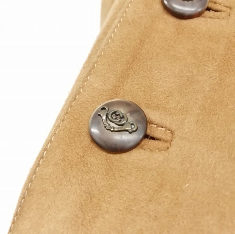 グッチ GUCCI オールドグッチ ヴィンテージ スウェード レザー ジレ