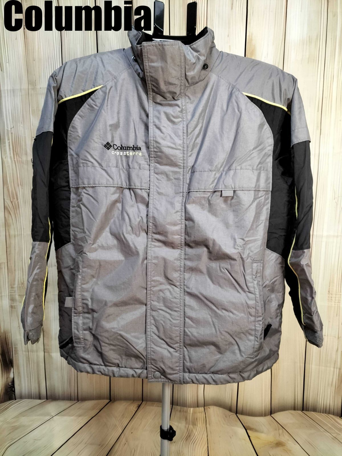 Columbia コロンビア ナイロンジャケット ブラック×グレー キッズ L 
