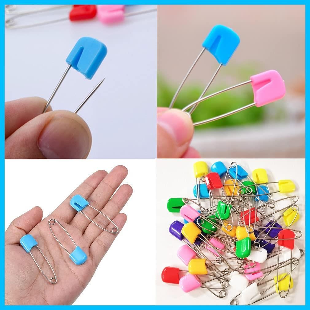  商品 収納ボックス ステンレス鋼 おむつピン と ために 布 2.2インチ キルティング プラスチックヘッド 縫い アソート 安全ピン ステッチマーカーのロック 赤ちゃん 手芸用品 RuiChy 布おむつ おむつ用品