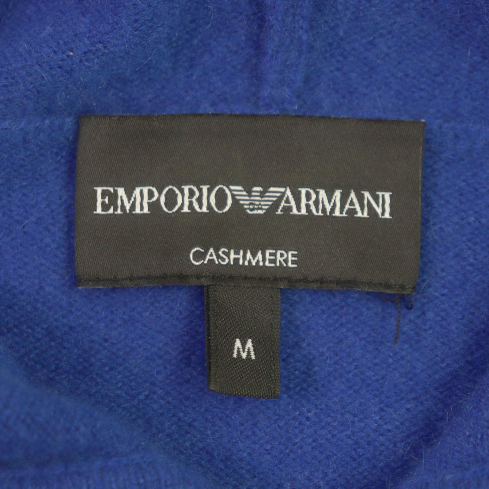 極美品▽EMPORIO ARMANI エンポリオ アルマーニ 20AW カシミヤ100% 黒 