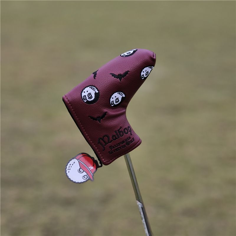 5点セット Malbon Golf ドラキュラ ヘッドカバー オレンジ ワインレッド WHITEMONARCHHOTEL_COM