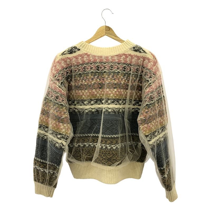 Chika Kisada / チカキサダ | TULLE KNIT PULL OVER チュール ニット