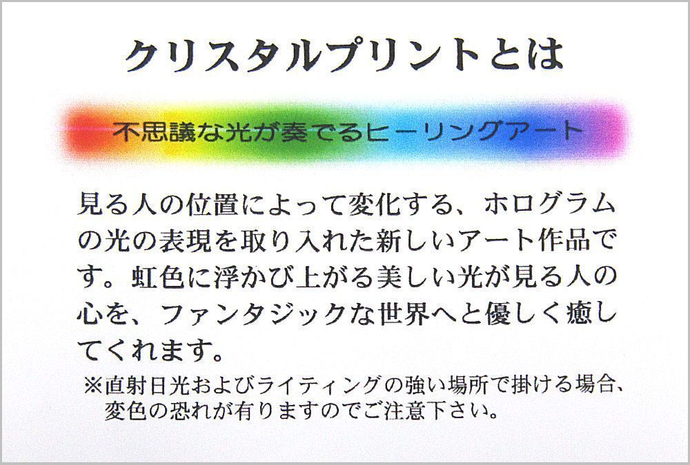 ☆ 吉岡浩太郎『花のメロディ・太子（ブラウン』クリスタルプリント