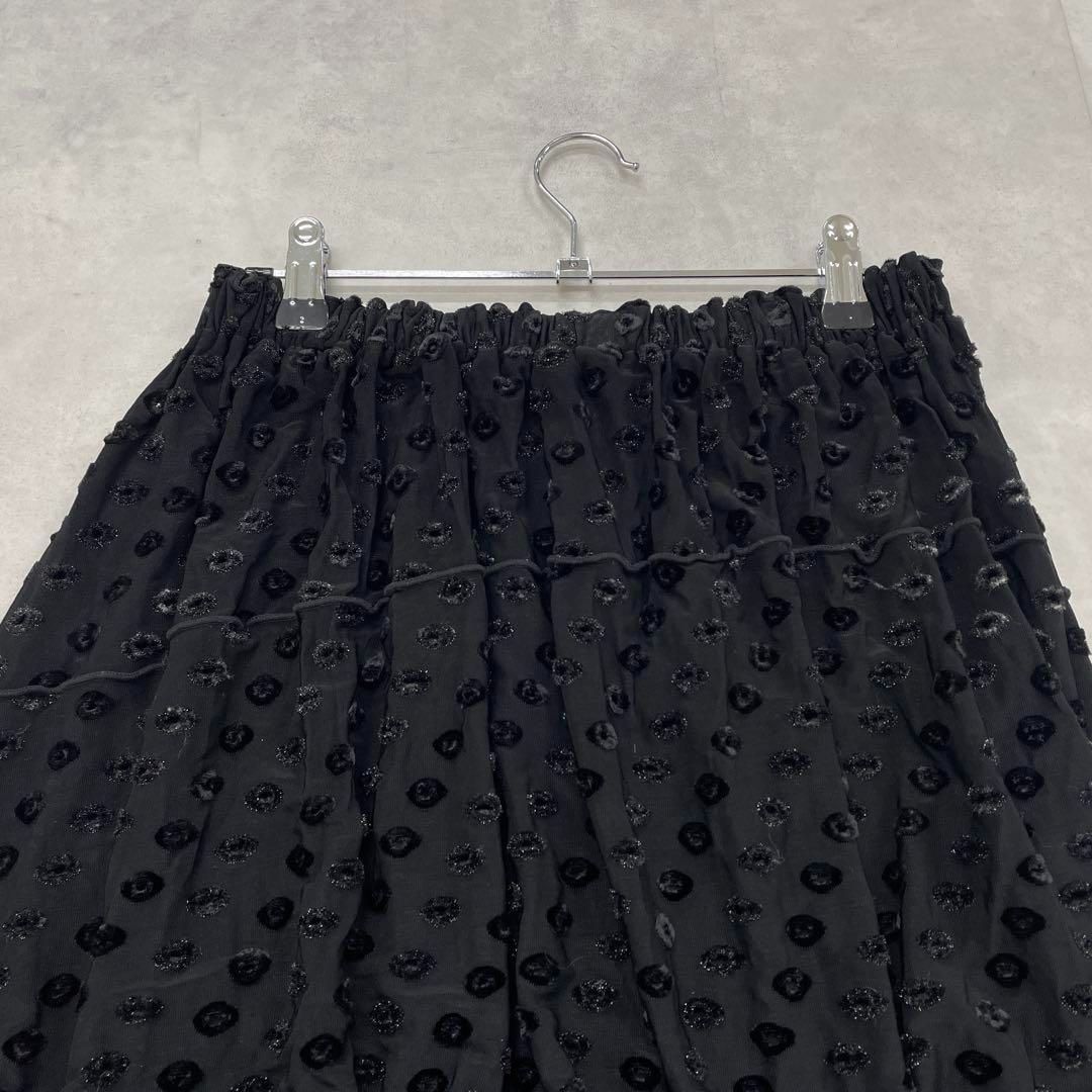 ドット柄 カットワーク