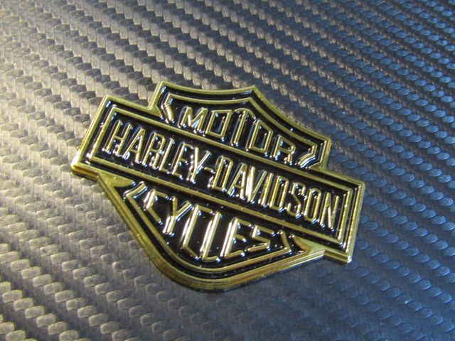 未開封　MOTOR CYCLES H-D エンブレム　ハーレー　デッドストック品 ○ HARLEY-DAVIDSON ハーレーダビットソン MOTOR CYCLES メタル