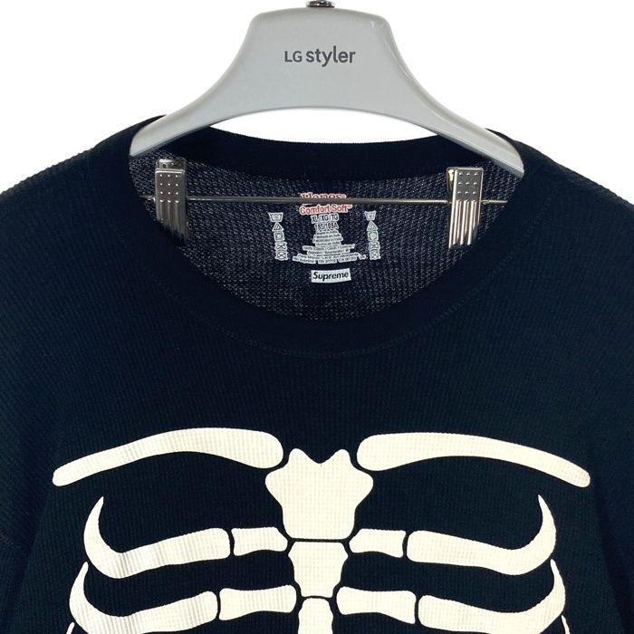 ☆supreme シュプリーム x Hanes ヘインズ 骨サーマル ロング