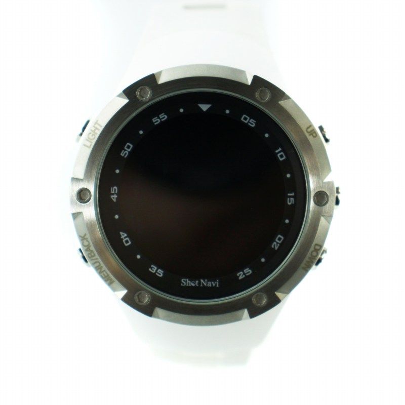 GPSナビウォッチ Shot Navi Evolve α 白 テクタイト Shot Navi