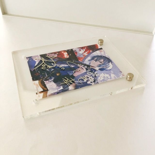 めいげき 直筆メッセージ入り ブロマイド にじさんじ 小柳ロウ ブロマイド付きアクリルフォトフレーム