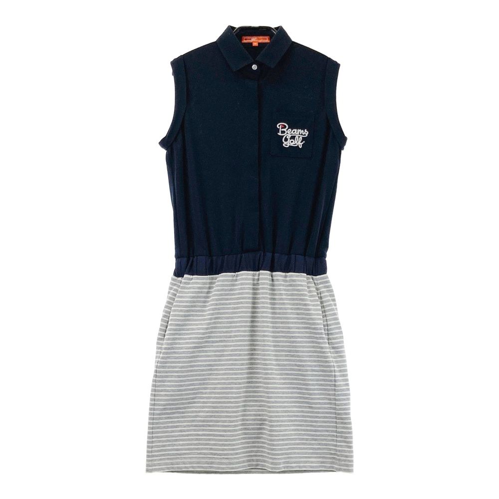 サイズ：M BEAMS GOLF ビームスゴルフ ノースリーブ ポロ ワンピース