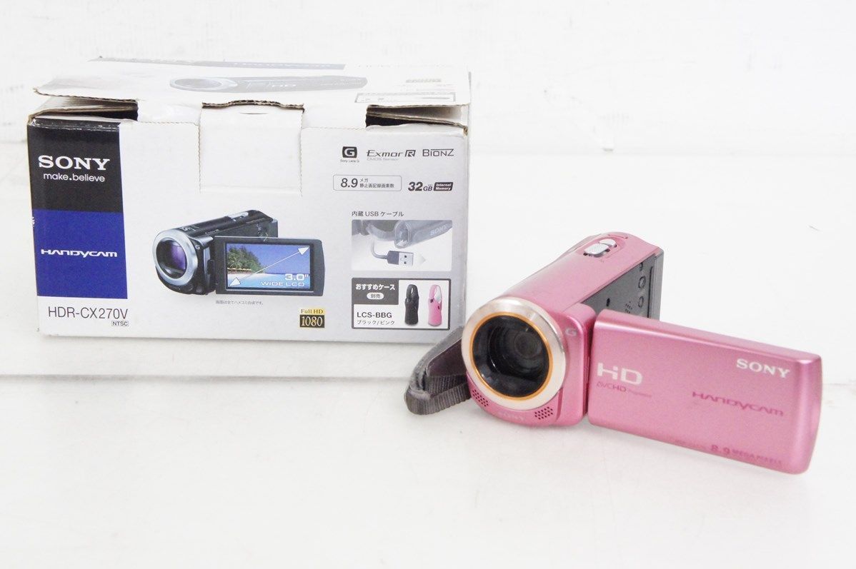 SONYソニー Handycamハンディカム ハイビジョンデジタルビデオカメラ HDR-CX270V メモリータイプ 32GB