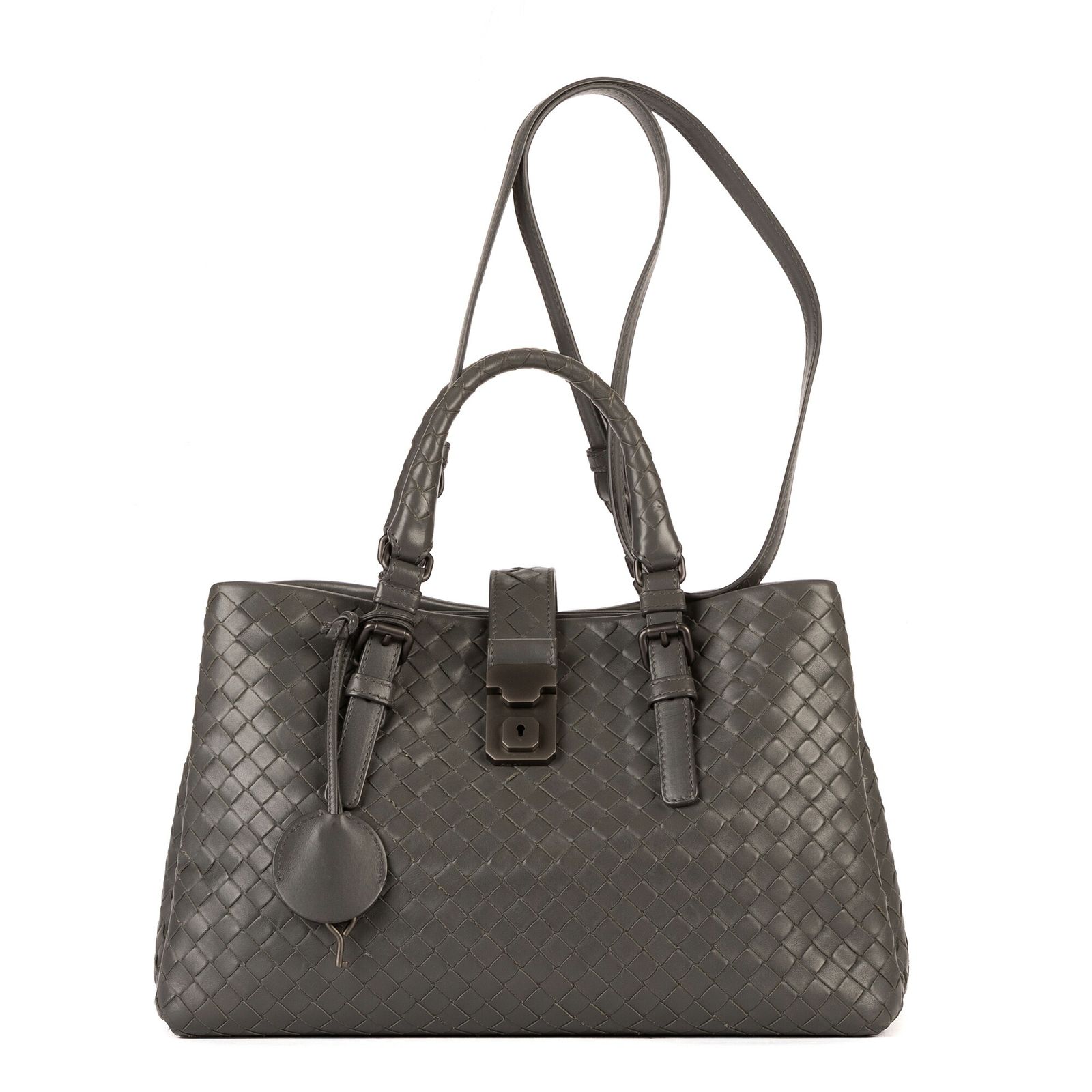 BOTTEGA VENETA ボッテガヴェネタローマグレーイントレチャートレザーA