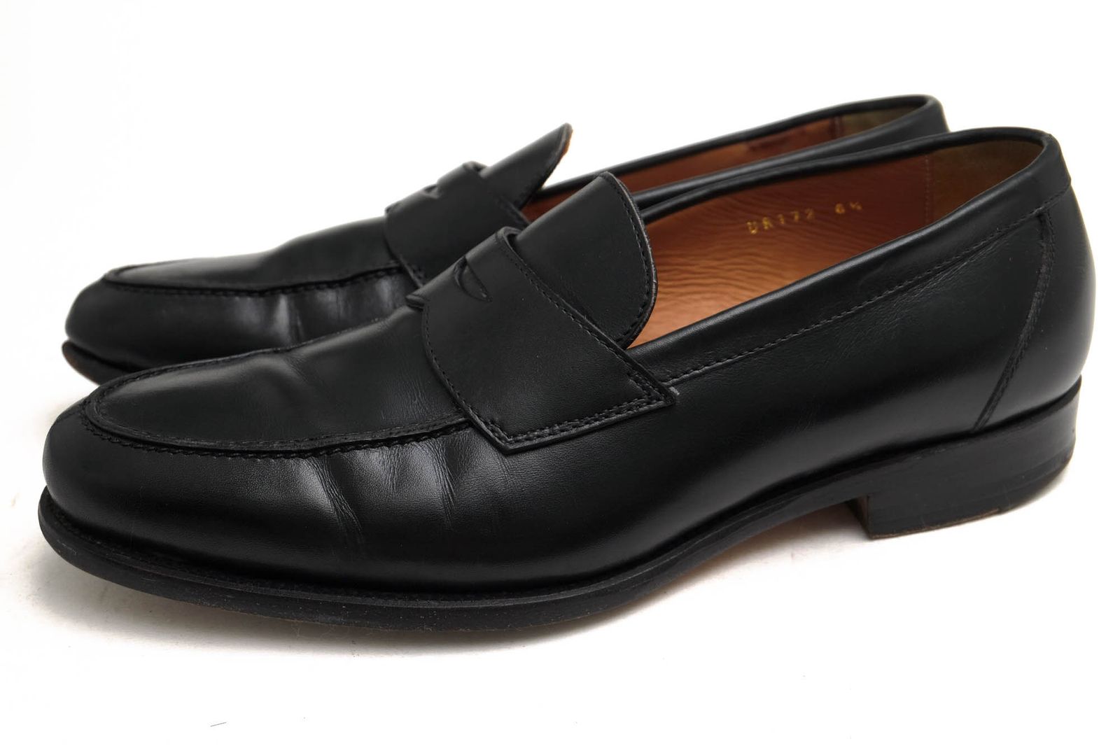 ユニオンインペリアル／UNION IMPERIAL コインローファー ペニーローファー シューズ 靴 メンズ 男性 男性用レザー 革 本革 ブラック 黒  UR172 ブリティッシュラウンド木型 グッドイヤーウェルト
