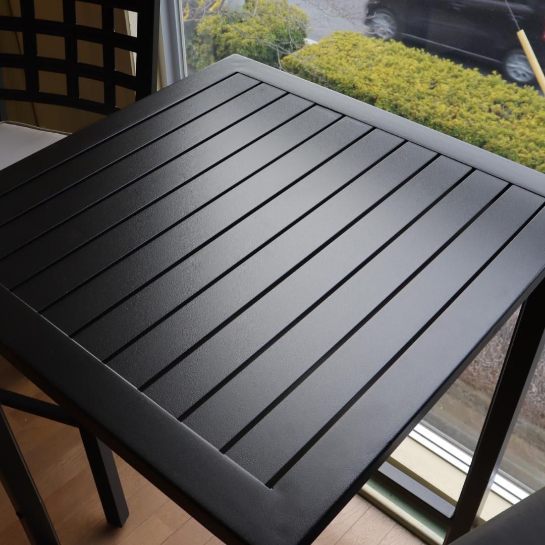 ガーデンテーブル3点セット テーブルセット アルミ 屋外 カウンター